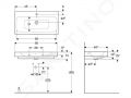 Geberit iCon Umvadlo 90x49 cm, otvor na batriu, s prepadom, biela