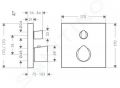 Axor Starck Organic Termostatick batria pod omietku s uzatvracm ventilom, chrm