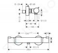 Hansgrohe Ecostat Comfort Termostatick sprchov batria, chrm