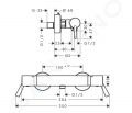 Hansgrohe Ecostat Comfort Termostatick sprchov batria Care, preden rukov, chrm