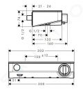 Hansgrohe ShowerTablet Select Termostatick sprchov batria 300, chrm