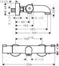 Hansgrohe Ecostat Vaov batria termostatick 1001 CL, chrm