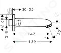 Hansgrohe Focus E2 Vaov vtok, chrm