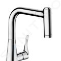 Hansgrohe Metris Drezov batria s vsuvnou spkou, chrm