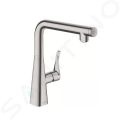 Hansgrohe Metris Select Pkov drezov batria 260, vzhad nerezov