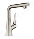 Hansgrohe Metris New Drezov batria, vzhad nerezov