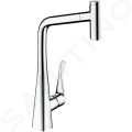 Hansgrohe Metris Select Drezov batria s vsuvnou koncovkou, chrm