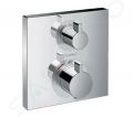 Hansgrohe Ecostat Square Termostatick batria pod omietku s uzatvracm ventilom, chrm