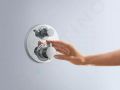 Hansgrohe Ecostat S Termostatick sprchov batria pod omietku s uzatvracm ventilom, chrm