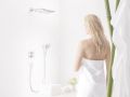 Hansgrohe PuraVida Termostatick batria pod omietku s uzatvracm a prepnacm ventilom, biela/chrm