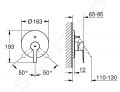 Grohe Lineare Vaov batria pod omietku, supersteel