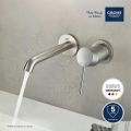 Grohe Essence Umvadlov batria M pod omietku, dvojotvorov intalcia, supersteel