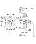 Grohe Eurosmart Sprchov batria pod omietku, chrm