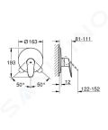 Grohe Eurodisc Cosmopolitan Sprchov batria pod omietku, chrm