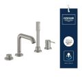 Grohe Essence Bat�ria na okraj vane, 4-otvorov� in�tal�cia, supersteel