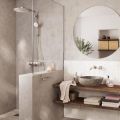 Grohe Essence Um�vadlov� bat�ria L pod omietku, 2-otvorov� in�tal�cia, supersteel