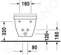 Duravit Starck 3 Zvesn bidet s prepadom, biela