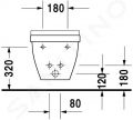 Duravit Starck 3 Zvesn bidet s prepadom, biela