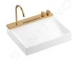 Hansgrohe Avalegra Umvadlo 58x48 cm, s termostatickou batriou a spkou, 2 prdy, bez prepadu, kefovan bronz