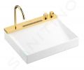 Hansgrohe Avalegra Umvadlo 58x48 cm, s termostatickou batriou a spkou, 2 prdy, bez prepadu, leten vzhad zlata