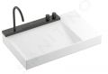 Hansgrohe Avalegra Umvadlo 78x48 cm, s termostatickou batriou a spkou, 2 prdy, bez prepadu, kefovan ierny chrm