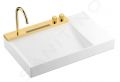 Hansgrohe Avalegra Umvadlo 78x48 cm, s termostatickou batriou a spkou, 2 prdy, bez prepadu, leten vzhad zlata
