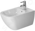 Duravit Happy D.2 Zvesn bidet, 355x540 mm, otvor na batriu, WonderGliss, biela