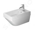 Duravit Vero Air Zvesn bidet, 370x570 mm, s prepadom, otvor na batriu, WonderGliss, biela