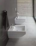 Duravit Vero Air Zvesn bidet, 370x570 mm, s prepadom, otvor na batriu, WonderGliss, biela