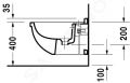 Duravit Starck 3 Zvesn bidet s prepadom, biela