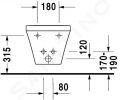 Duravit DuraStyle Zvesn bidet s prepadom, s WonderGliss, biela