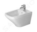 Duravit DuraStyle Zvesn bidet, 370x540 mm, otvor na batriu, WonderGliss, biela