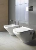 Duravit DuraStyle Zvesn bidet, 370x540 mm, otvor na batriu, WonderGliss, biela