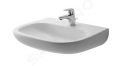 Duravit D-Code Umvadlo Med 55x43 cm, s 1 otvorom na batriu, alpsk biela