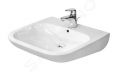 Duravit D-Code Umvadlo Med 60x56 cm, s 1 otvorom na batriu, alpsk biela