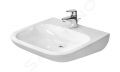 Duravit D-Code Umvadlo Med 600x555 mm, s 1 otvorom na batriu, alpsk biela