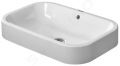 Duravit Happy D.2 Umvadlo na dosku, 60x40 cm, bez otvoru na batriu, alpsk biela