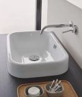 Duravit Happy D.2 Umvadlo na dosku, 60x40 cm, bez otvoru na batriu, alpsk biela