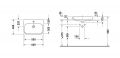 Duravit Happy D.2 Um�vadlo 60x46 cm, s prepadom, otvor na bat�riu, biela