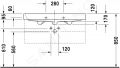 Duravit Happy D.2 Umvadlo, 100x51 cm, s prepadom, s otvorom na batriu, s WonderGliss, biela