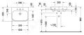 Duravit Happy D.2 Umvadlo, 60x51 cm, s prepadom, s otvorom na batriu, WonderGliss, biela