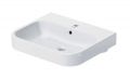 Duravit Happy D.2 Um�vadlo, 60x51 cm, s prepadom, otvor na bat�riu, biela