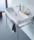 Duravit Happy D.2 Umvadlo, 65x51 cm, s prepadom, s otvorom na batriu, biela