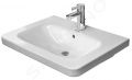 Duravit DuraStyle Umvadlo, 650x480 mm, s prepadom, s otvorom na batriu, WonderGliss, biela