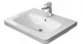 Duravit DuraStyle Umvadlo, 800x480 mm, s prepadom, s otvorom na batriu, WonderGliss, biela