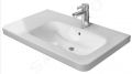 Duravit DuraStyle Umvadlo, 800x480 mm, s prepadom, s otvorom na batriu, WonderGliss, biela