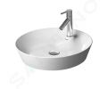 Duravit Cape Cod Umvadlo na dosku, priemer 48 cm, bez prepadu, s otvorom na batriu, DuraCeram, biela
