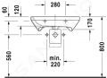 Duravit DuraStyle Umvadlo Med, 65x57 cm, biela