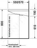 Duravit DuraStyle Umvadlo Med, 65x57 cm, biela