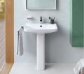 Duravit P3 Comforts Umvadlo, 650x500 mm, s prepadom, s otvorom na batriu, biela